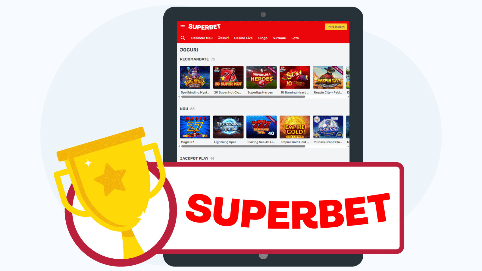 Superbet Casino - Top Free Spins Casino cu Rotiri Gratuite Fără Depunere