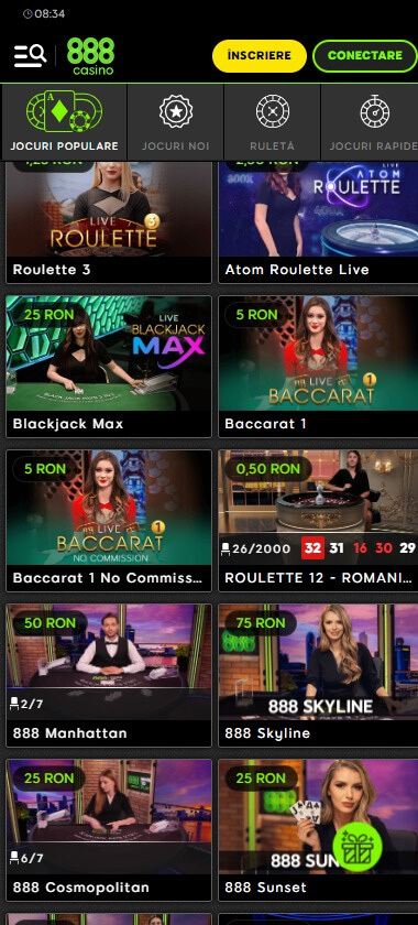 888 Casino Prezentarea pe Mobil 1