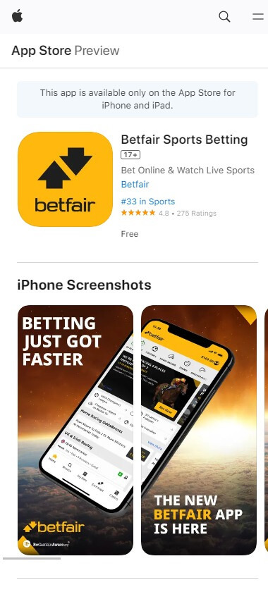 betfair-cazino-aplicatie-ios