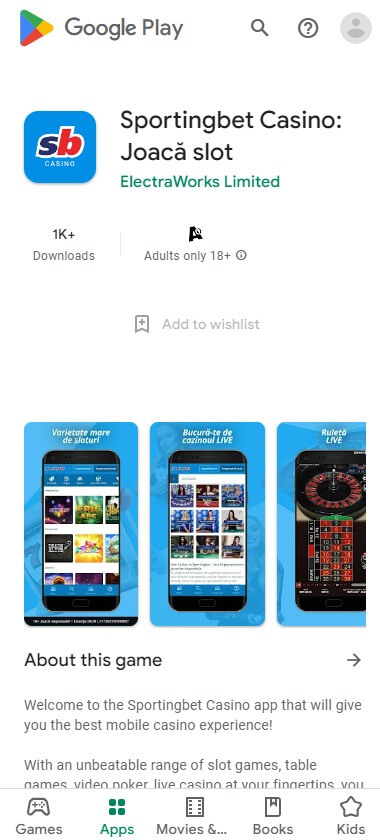 sportingbet-cazino-aplicatie-android